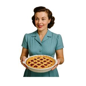 VTG Fire-King 9” ribbed pie plate.